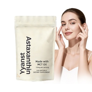Cápsulas Blandas de Astaxantina de Alta Calidad, Antioxidante, Refuerza la Inmunidad y Mejora la Apariencia de la Piel, Ingrediente Natural - Product Image 1