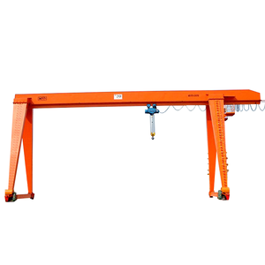 MH Single Beam Gantry <span class=keywords><strong>Crane</strong></span> Boxed <span class=keywords><strong>Frame</strong></span> a Type Legs Model 5ton Hoist Trolley untuk Dijual - Product Image 3