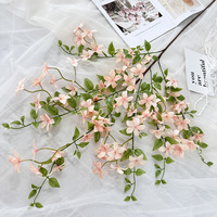 Décoration de mariage à domicile, orange artificielle en gros, 97 cm, fleurs de jasmin artificielles