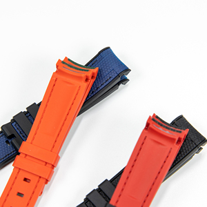 Extremo curvo 20mm correas de reloj de silicona de goma correa de reloj impermeable para Rolex Daytona <span class=keywords><strong>Submariner</strong></span> Datejust GMT - Product Image 5