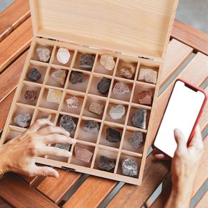 Stollingsgesteente Metamorfe En Sedimentair Gesteente Specimens Doos Drie Grote Gesteentetypes Met Feng Shui-Stijl - Product Image 1
