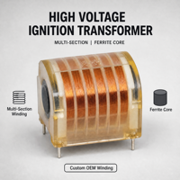 Transformateur d'allumage haute tension FHT205 FHT-UY 5KV 20KV 12V Bobine d'allumage à impulsions pour kit de système d'allumage de brûleur de chaudière de cuisinière à gaz