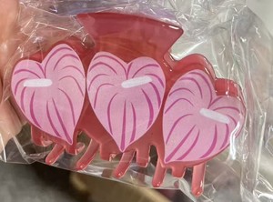 Pinzas de Pelo con Diseño Floral en Forma de Corazón, Acetato, 10 cm, Agarre Grande, Lindas, para Uso Diario, Alta Calidad - Product Image 6