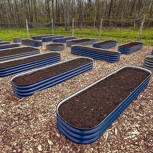 Flor vegetal Galvanizado Elevado Maceta Crianza Jardinería Camas Metal Elevado Acero Macetas Caja <span class=keywords><strong>Elevada</strong></span> Cama de jardín - Product Image 6