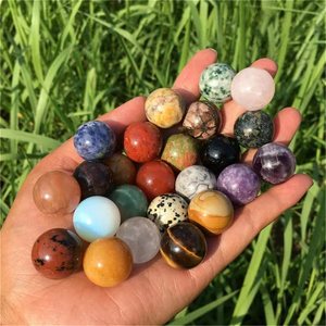 Boule <span class=keywords><strong>de</strong></span> cristal Non poreuse <span class=keywords><strong>de</strong></span> 20mm/mélange assorti <span class=keywords><strong>de</strong></span> perles rondes Non percées sans trou, pierres précieuses, pierre <span class=keywords><strong>de</strong></span> poche, sculpture <span class=keywords><strong>de</strong></span> sphère, cristal et marbre - Product Image 4