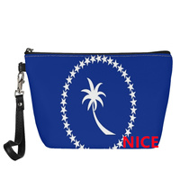 Pochette cosmétique personnalisée Chuuk imprimée UV pour les vacances interurbaines, le rangement à domicile sur coiffeuse, souvenir régional du Pacifique