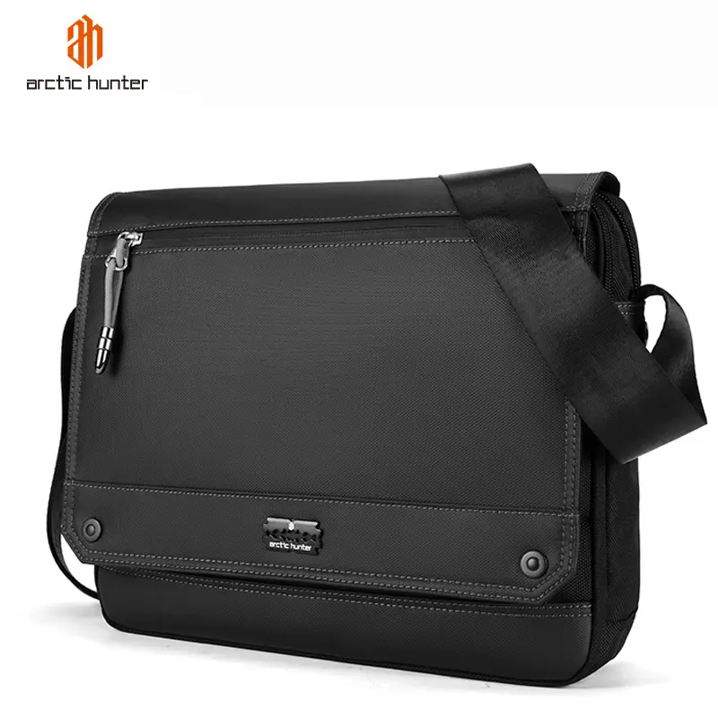 Custom Large Black Waterproof Man Casual Messenger Bag Fashion Mini Shoulder Bag Chest Crossbody For Travel Style
