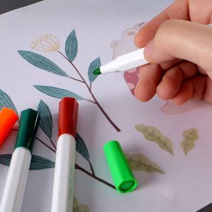 Juego de Marcadores de Arte de Plástico PP Personalizables al por Mayor de China, con Doble Punta, Tinta a Base de Agua, 18/24/36/48 Colores, Mini LED - Product Image 6