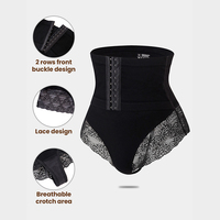 Shorts gainants taille haute en dentelle à double couche renforcée avec crochets ajustables, marque privée, vente en gros, OEM ODM Fajas