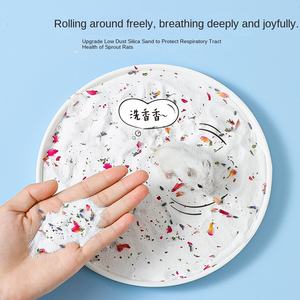 Sable <span class=keywords><strong>de</strong></span> <span class=keywords><strong>bain</strong></span> et litière 2-en-1 Golden Hamster avec silice et charbon actif désodorisant pour l'urine - Product Image 4