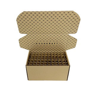 Tùy chỉnh in sóng vận chuyển hộp bưu phẩm với 2mm Divider tông chèn cho năng lượng đồ uống Soda bia lưu trữ - Product Image 1