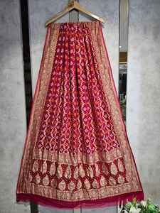 Premium Soft Pure Georgette Dupatta 2.50 Meters Length Elegant Sheen with Intricate <b>Detailing</b> for Indian & Pakistani Clothing - Product Image 4