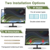 2-weg anti-spionage privacy screen filter anti-blauw licht anti-reflectie scherm beschermer voor HP 23.8 inch 16:9 desktop monitor