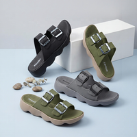 OLICOM Fashion Premium OEM Sandales pour femmes, tige réglable, semelle épaisse, soutien de la voûte plantaire massant, antidérapantes pour l'extérieur, la piscine et la plage