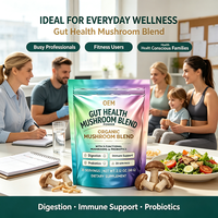 Poudre de complexe de 6 champignons de qualité supérieure : Reishi, Chaga, Queue de dinde, Crinière de lion, Cordyceps – Complément énergétique à base de plantes
