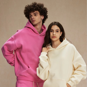 Ensemble sweat-shirt et pantalon de survêtement de haute qualité, coupe et couture personnalisées, logo frontal numérique, 100% coton, automne, surdimensionné, lourd, épaules tombantes - Product Image 5