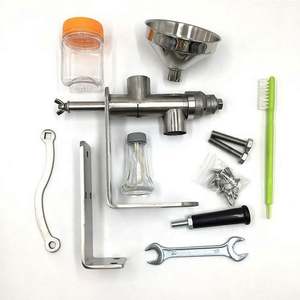 เครื่องทำน้ำมันแบบใช้มือขนาดเล็กสำหรับใช้ในบ้าน ทำจากสแตนเลส สำหรับสกัดน้ำมันจากเมล็ดทานตะวัน โรสฮิป คาโนลา และถั่วลิสง - Product Image 6