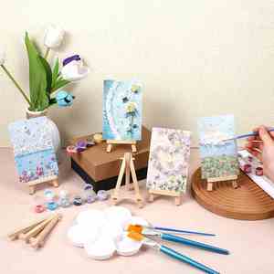 Hot-selling <b>Wooden</b> Eco-friendly Triangle Easel Desktop Mini Easel Photo Painting Postcard Display Stand <b>Picture</b> <b>Frame</b> - Product Image 4