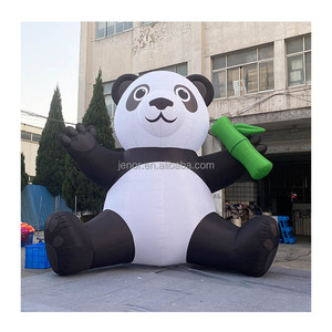 Panda gonfiabile con bambù palloncino animale Panda gonfiabile pubblicità all'ingrosso - Product Image 1