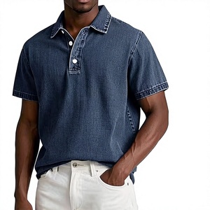 Camisa de Manga Corta Vintage de Color Sólido para Hombre, No es Tela Vaquera - Product Image 1