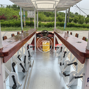 Bicicleta Eléctrica de Lujo con Doble Pedal para Cerveza Artesanal, Carro Pub con Grifo, Bicicleta para Turismo, Vehículo Eléctrico de Turismo en Oferta - Product Image 1
