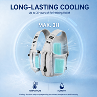 Gilet de réduction de température 17°C pour le cyclisme, la randonnée et la course à pied, 2L, sans BPA, étanche, anti-fuite, avec 3 blocs réfrigérants amovibles
