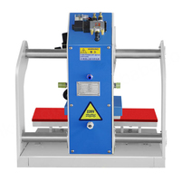 Nouvelle presse à chaud numérique pneumatique automatique à double station pour imprimante à plat, 15x15cm, double plateau, pour vêtements
