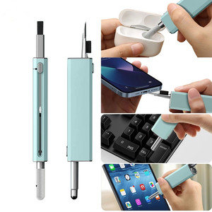 Kit de nettoyage pour Airpods Pro 3 2 1 écouteurs nettoyage du clavier <span class=keywords><strong>nettoyeur</strong></span> de casque pour <span class=keywords><strong>Iphone</strong></span> 13 Pro étui avec stylo tactile capacitif - Product Image 4