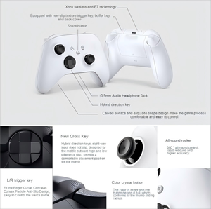 HiCyber venta al por mayor controlador inalámbrico BT Video Gamepad Joysticks controladores de juegos de vibración para XBOX Series S X para Windows <span class=keywords><strong>PC</strong></span> - Product Image 3