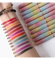 Rouge à lèvres vegan imperméable de haute qualité XK01A, maquillage de luxe, paillettes, velours mat, rouge, vert, ciel étoilé, rouge à lèvres bio, vente en gros