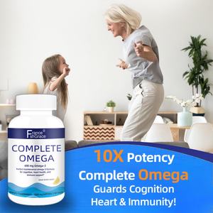 Huile de poisson Oméga 3 en gélules molles, 90 unités, favorise la santé du cerveau et du cœur, optimale pour la santé, en vente chaude - Product Image 2