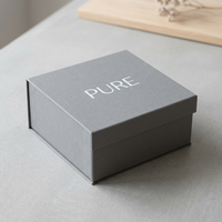 Boîte cadeau magnétique pliable de luxe personnalisée pour accessoires électroniques et numériques, emballage en carton rigide recyclable