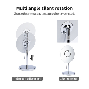 Oem ODM bàn không khung mỹ phẩm trang điểm gương Chiều cao có thể điều chỉnh bảng hình bầu dục bền Vanity gương - Product Image 3
