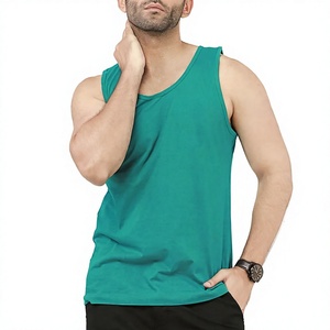Camiseta de Compresión para Hombre, de Poliéster Acanalado, Sin Mangas, para Gimnasio, Entrenamiento Muscular, Ropa de Bajo Precio, Nueva Llegada, Transpirable - Product Image 2