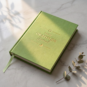 Diario de Bienestar Premium con Cubierta de Lino A5, Planificador con Páginas de Gratitud Diaria, Manifestación Positiva, <span class=keywords><strong>Agenda</strong></span> Guiada de Autocuidado - Product Image 1