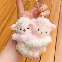 Amusant étreignant animal koala ours en peluche couple sac à dos porte-clés pendentif anniversaire des enfants petit cadeau