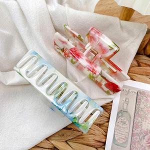 Juego de Pinzas para el Cabello Rectangulares de Acetato Hechas a Mano, con Diseño Personalizado de Frutas, Estilo Lindo, Pinzas para el Cabello con Diseño de Cereza para Niños, para Fiestas - Product Image 4