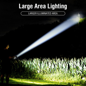 2023 Factory 1000lm 11H Woking Time Search <strong>Light</strong> Built-in 18650 Battery Rechargeable Flashlight 300m Long Beam Distance <strong>Torch</strong> - Product Image 6