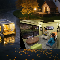 Bateau de plaisance catamaran flottant en plein air, un bateau qui peut offrir un endroit de repos comme une maison, bateau électrique avec cabine aquatique