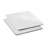 Plus de Tailles et Couleurs Disponibles Panneau Composite en Aluminium ACM Blanc Brillant pour Façade Intérieure et Extérieure Design Moderne Plaque Alucobond