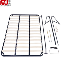 Cadre de lit robuste en latte de peuplier, base plateforme sur mesure pour matelas Queen et King Size, support de matelas robuste
