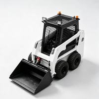 Chargeuse compacte semi-fermée avec commande par joystick et deux vitesses de déplacement pour le déneigement, la construction et l'agriculture
