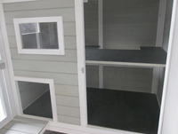Grande maison pour chat en bois, pièces, grande zone de couchage, maison de jeu
