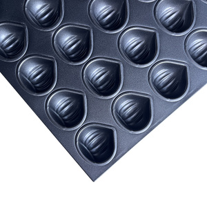 Molde para Pastel y Muffins, 40 Cavidades, Forma de Castaña, Antiadherente, para Hornear en Horno (Negro) - Product Image 1