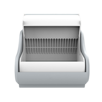 Litière pour chat électrique facile à nettoyer, ouverte et à rabat, avec contrôle par application, toilettes intelligentes pour animaux de compagnie, autonettoyante, automatique.