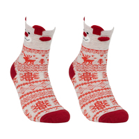 Chaussettes jetables tricotées de Noël en Spandex/Coton pour femmes, antidérapantes, usage quotidien, vente en gros
