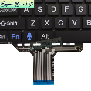 Teclado en inglés estadounidense con fuente negrita para MB3661007 YXT-NB93-138 PRIDE-K3954 X317J K15CHR MB3661004 EXO Smart XQ3C, nuevo, negro - Product Image 4