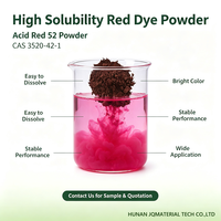 Polvo Rojo Ácido 52 CAS 3520-42-1, Tinte Altamente Soluble en Agua para Monitoreo del Flujo de Agua
