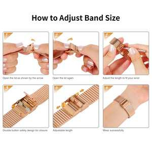 Correa de acero inoxidable para <span class=keywords><strong>Apple</strong></span> <span class=keywords><strong>Watch</strong></span>, banda de Metal de 42mm y 38mm para iWatch <span class=keywords><strong>Series</strong></span> 4, 5, <span class=keywords><strong>6</strong></span>, SE, 44mm y 40mm - Product Image 4