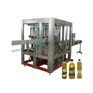 Totalmente automático Rotary block chili óleo garrafa enchimento tampando para máquina de enchimento de óleo comestível com bom preço